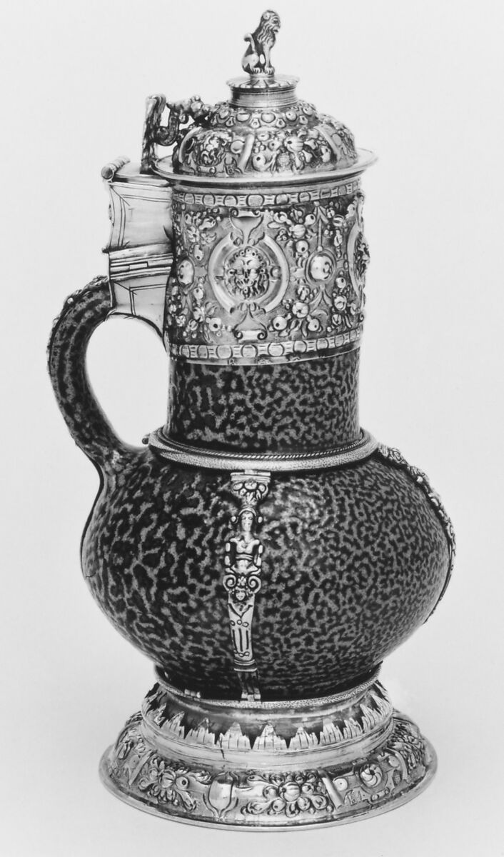 Tankard, Possibly by Richard Brooke (active 1581–83), Tigerware, silver gilt, British, London 