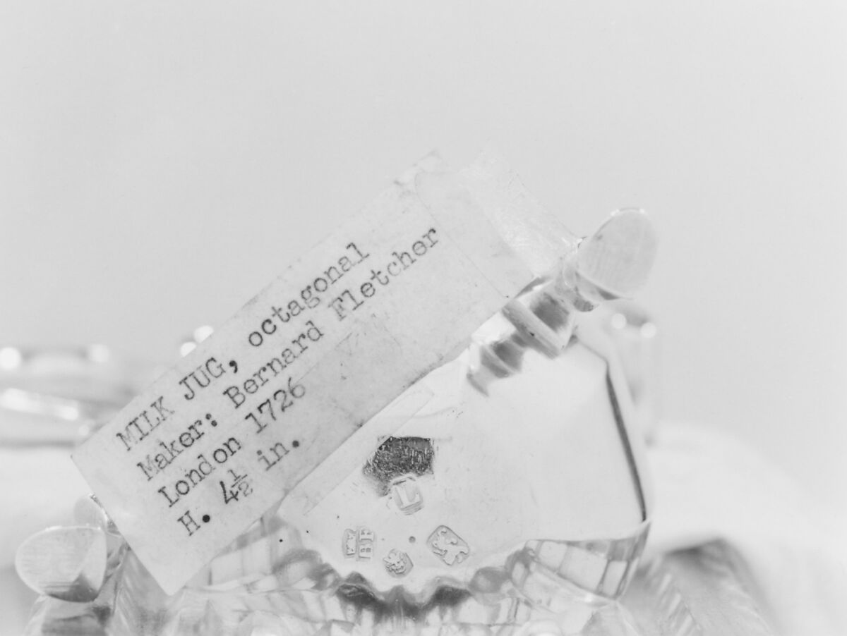 Jug, Bernard Fletcher (active 1725–41), Silver, British, London