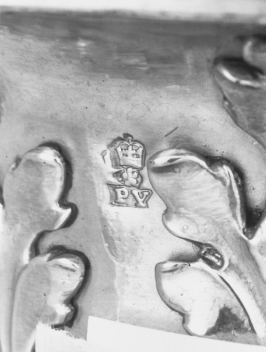 Pair of andirons, Benjamin Pyne (active 1693–1727), Silver, iron, British, London