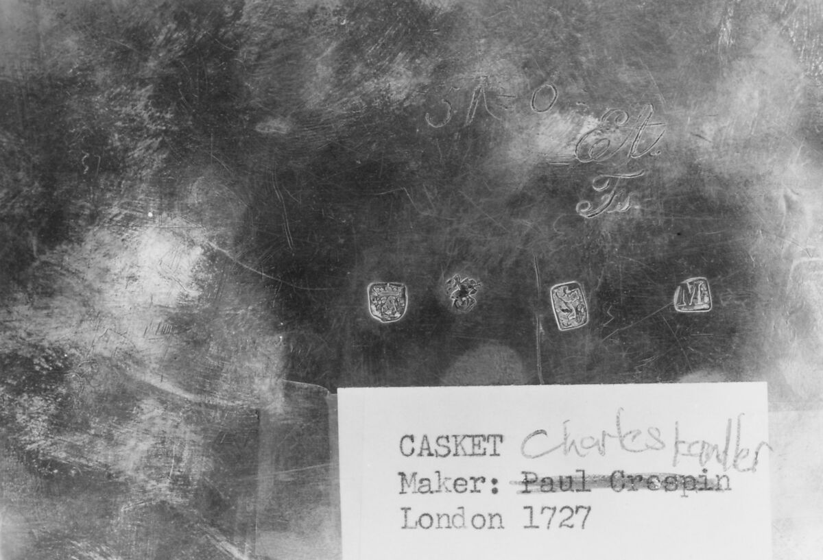 Casket, Charles Frederich Kandler (active 1735, died 1778), Silver, British, London