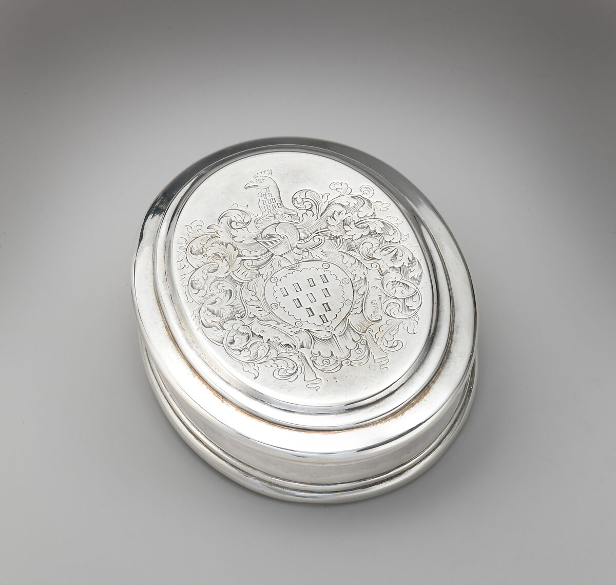 Tobacco box, John Abbott (active 1706–1720), Silver, British, London 
