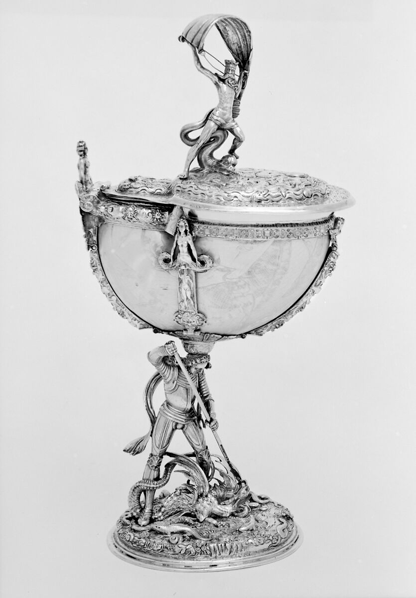 Nautilus cup, Silver gilt, shell, German, Nuremberg 