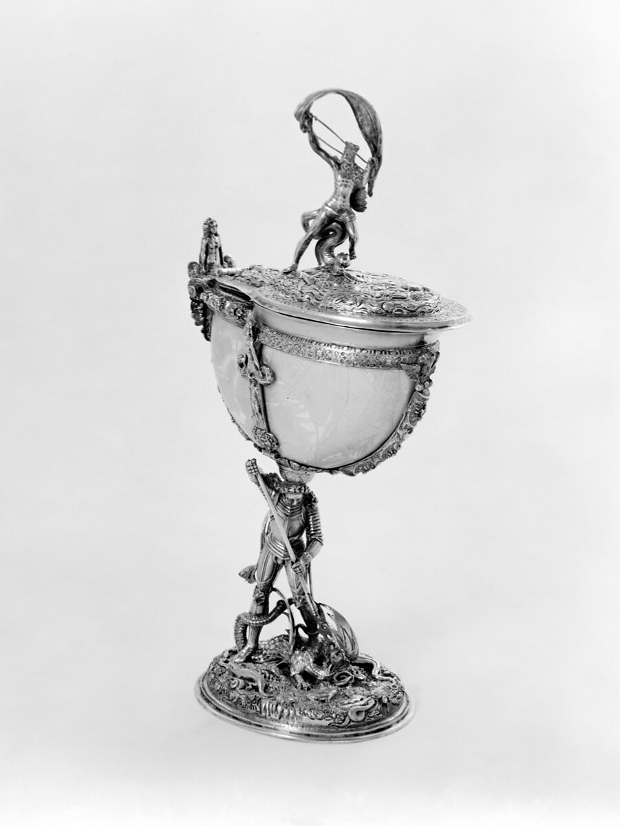 Nautilus cup, Silver gilt, shell, German, Nuremberg