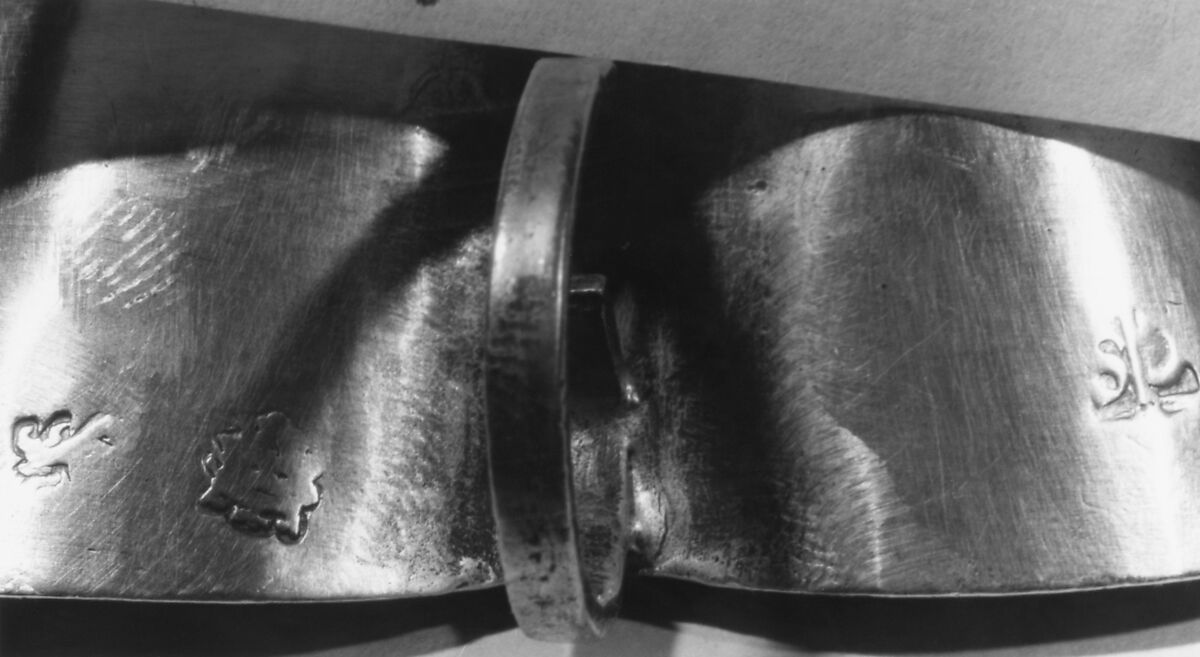 Set of six salts, Possibly by Christopher Shaw (active 1656–64), Silver, British, London