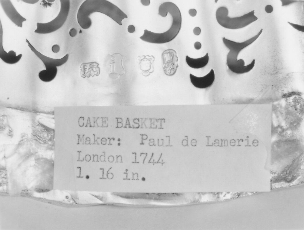 Basket, Paul de Lamerie (British, 1688–1751, active 1712–51), Silver, British, London