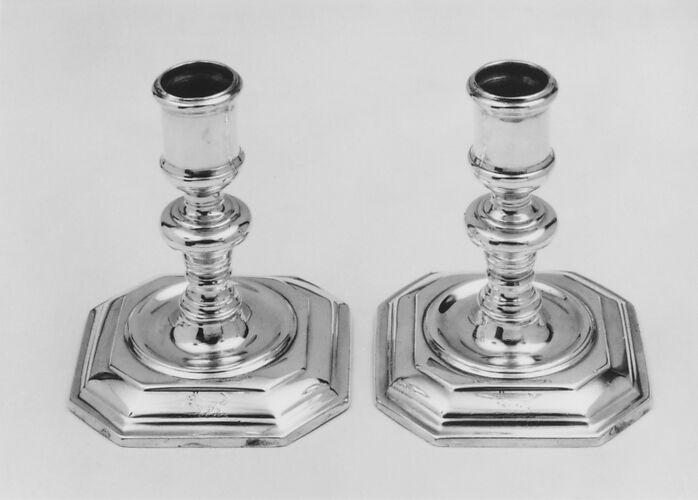Pair of dressing table candlesticks