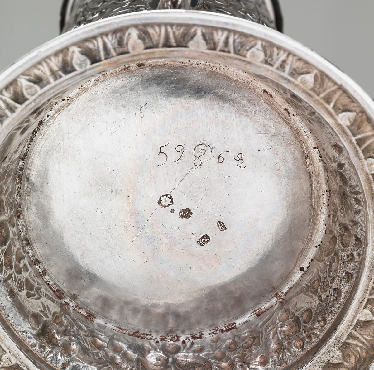 Flagon (one of a pair), Attributed to Richard Blackwell II (British, active ca. 1646–1670), Gilded silver, British, London