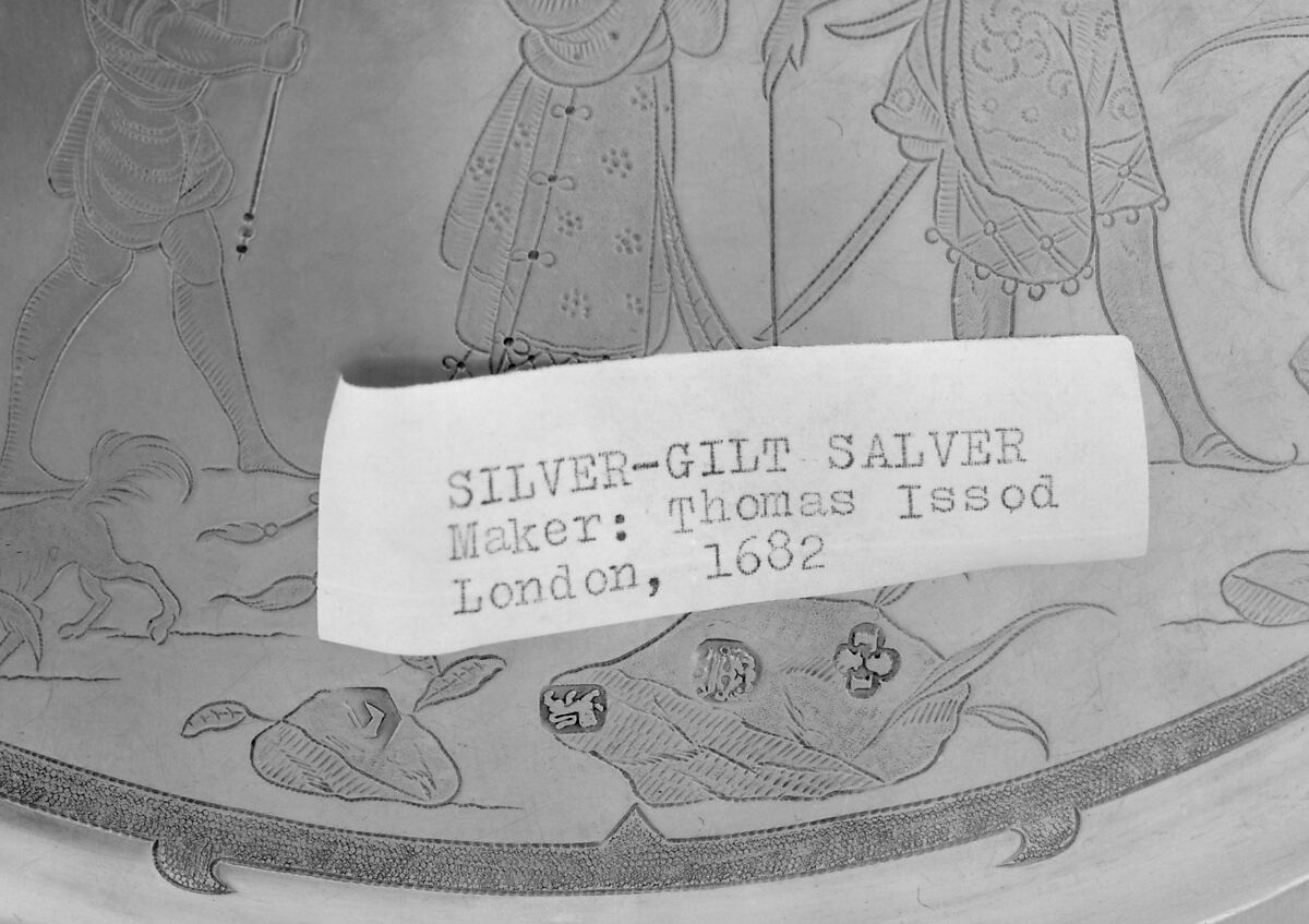 Tazza, Thomas Jenkins (active 1668–1708), Silver gilt, British, London