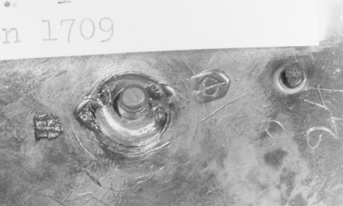 Pair of sconces, Isaac Liger (British, active 1704; died 1730), Silver gilt, British, London