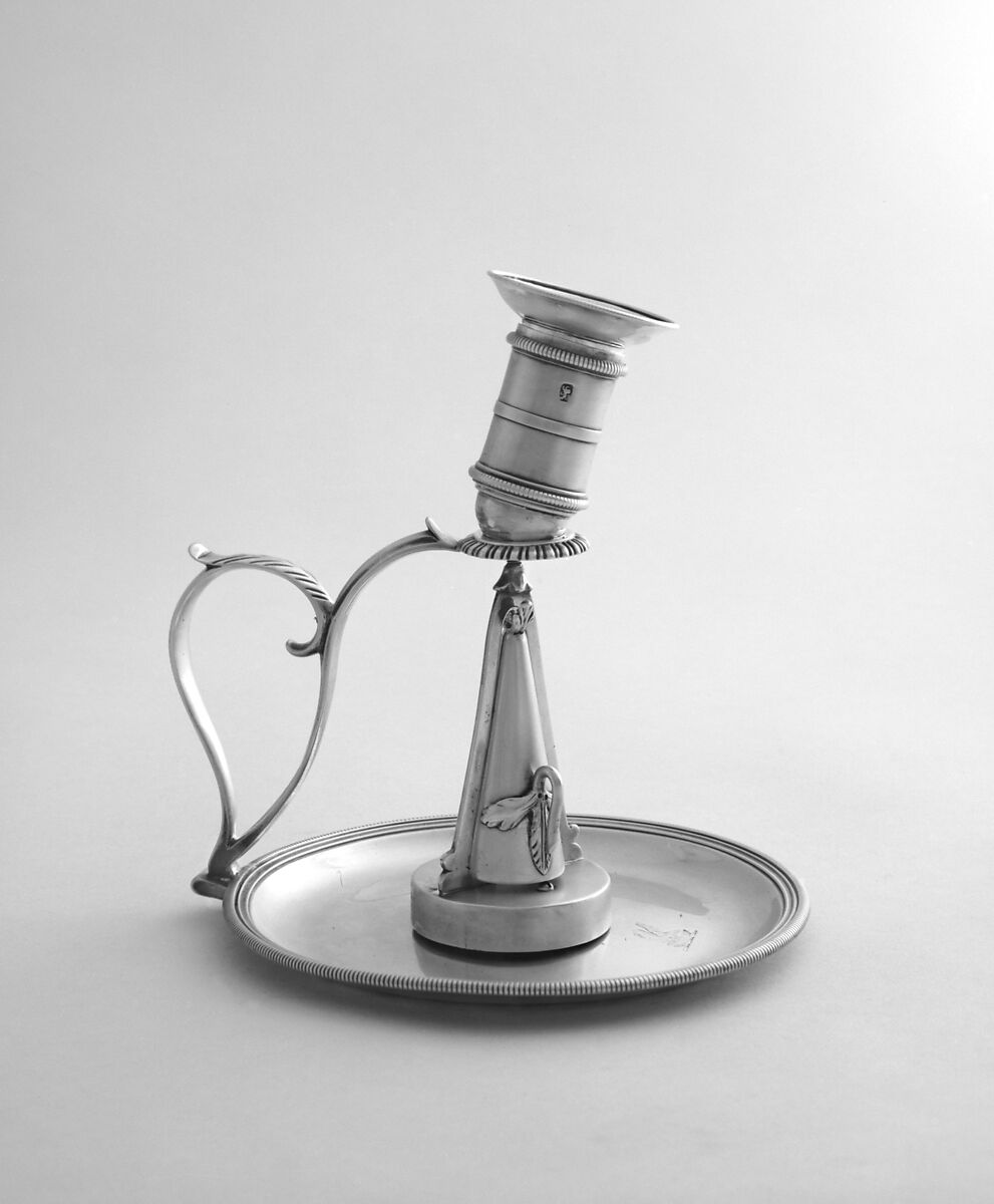 Chamber candlestick, Ebenezer Coker (active 1738, bankrupt 1781, died 1783), Silver, British, London 