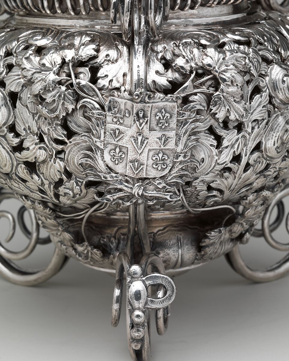 Incense burner, T L (British, mid-late 17th century), Silver, British, London