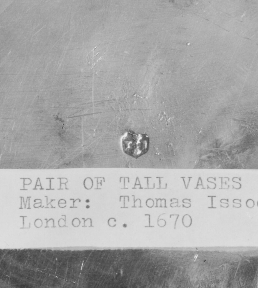 Beaker vase (one of a pair), Thomas Jenkins (active 1668–1708), Gilded silver, British, London