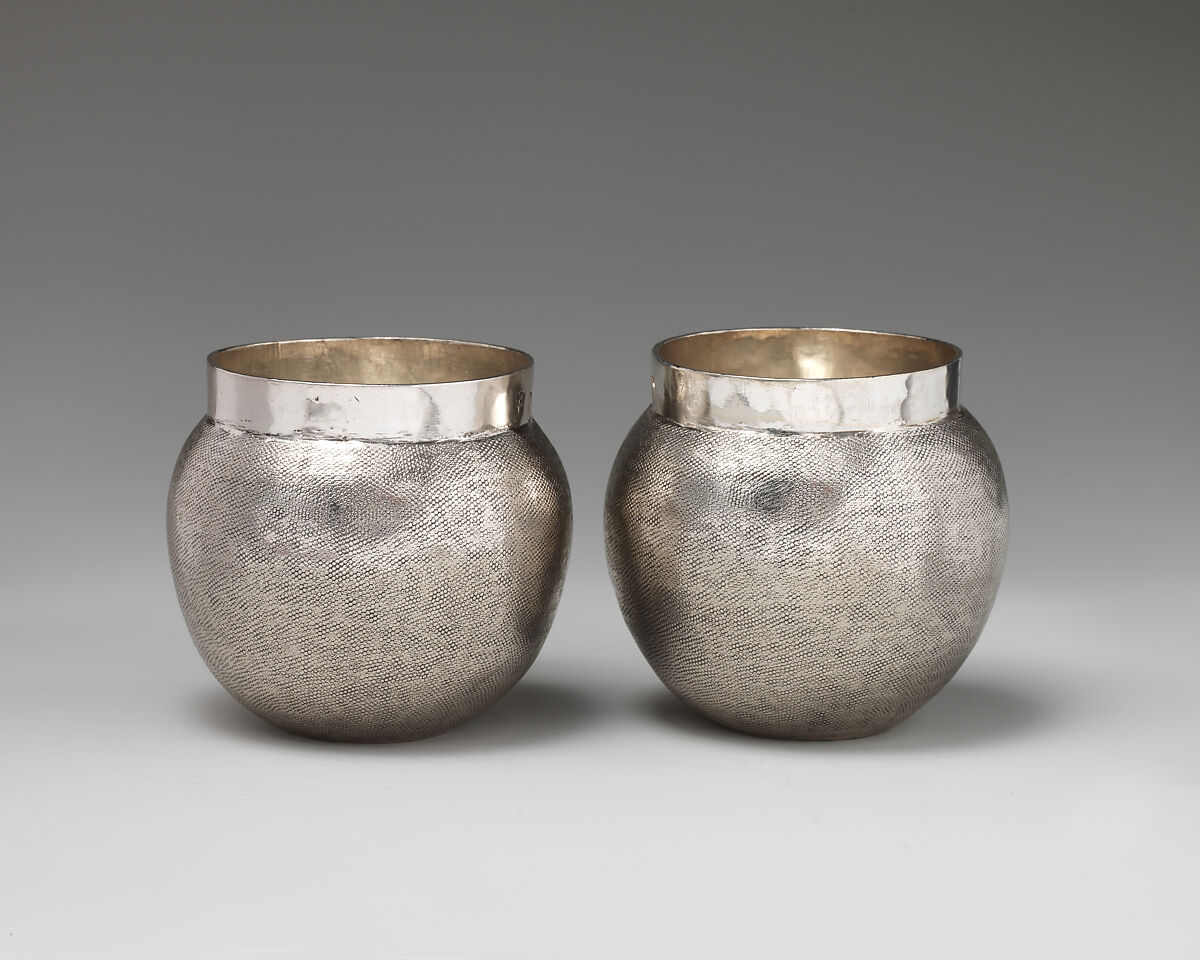 Double cup, Thomas Cory (British, active 1655–89), Silver, British, London