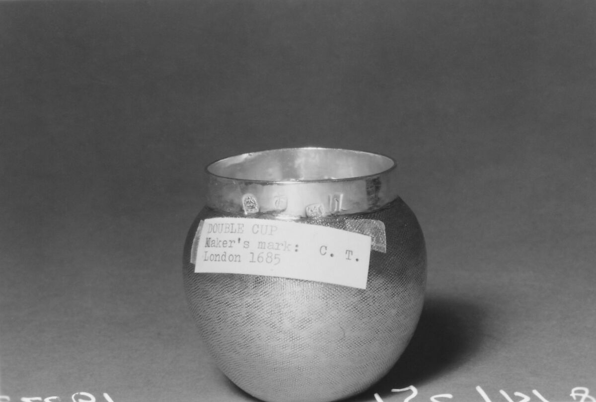 Double cup, Thomas Cory (British, active 1655–89), Silver, British, London