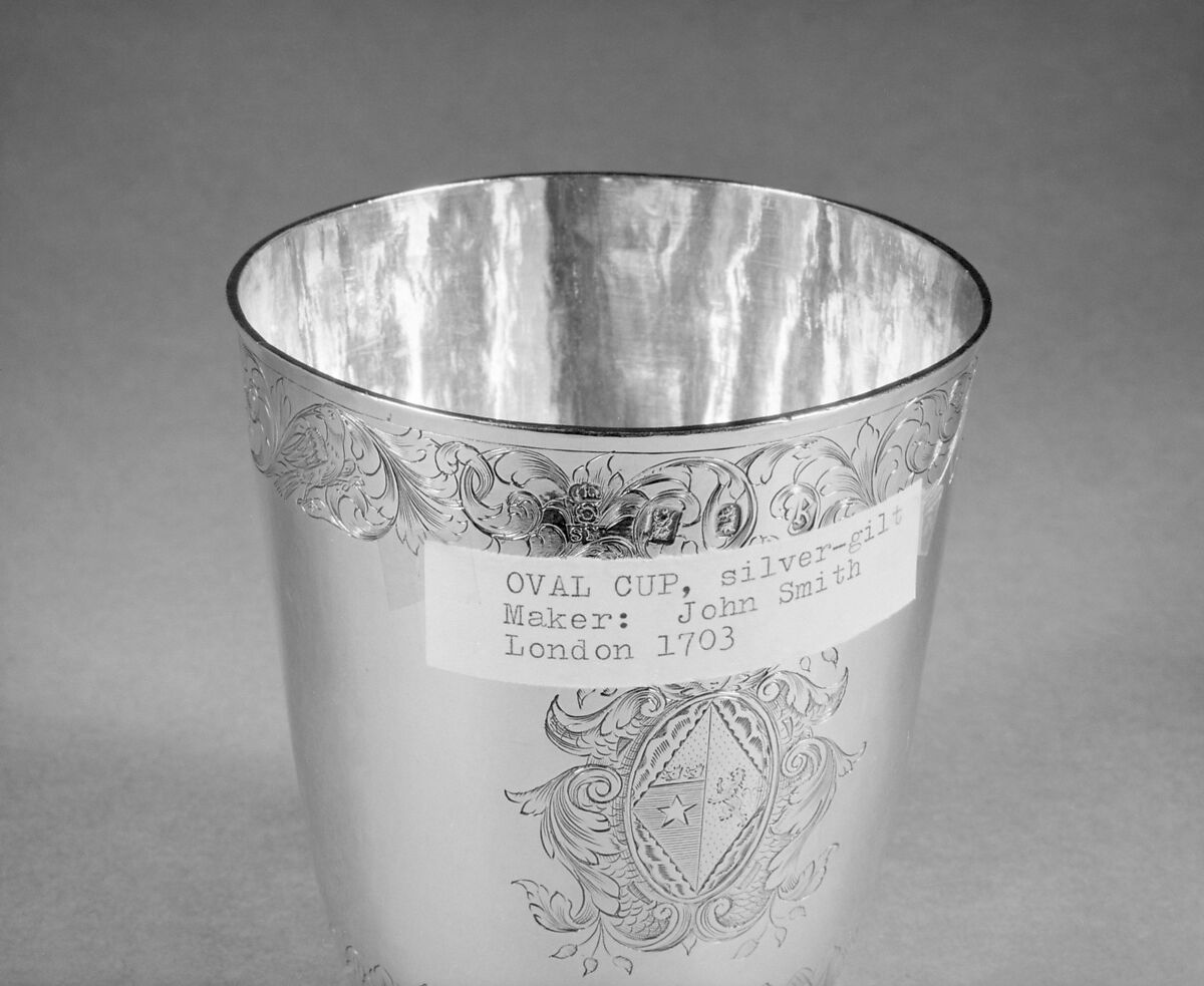Cup, John Smith I (active 1692–1710), Silver gilt, British, London