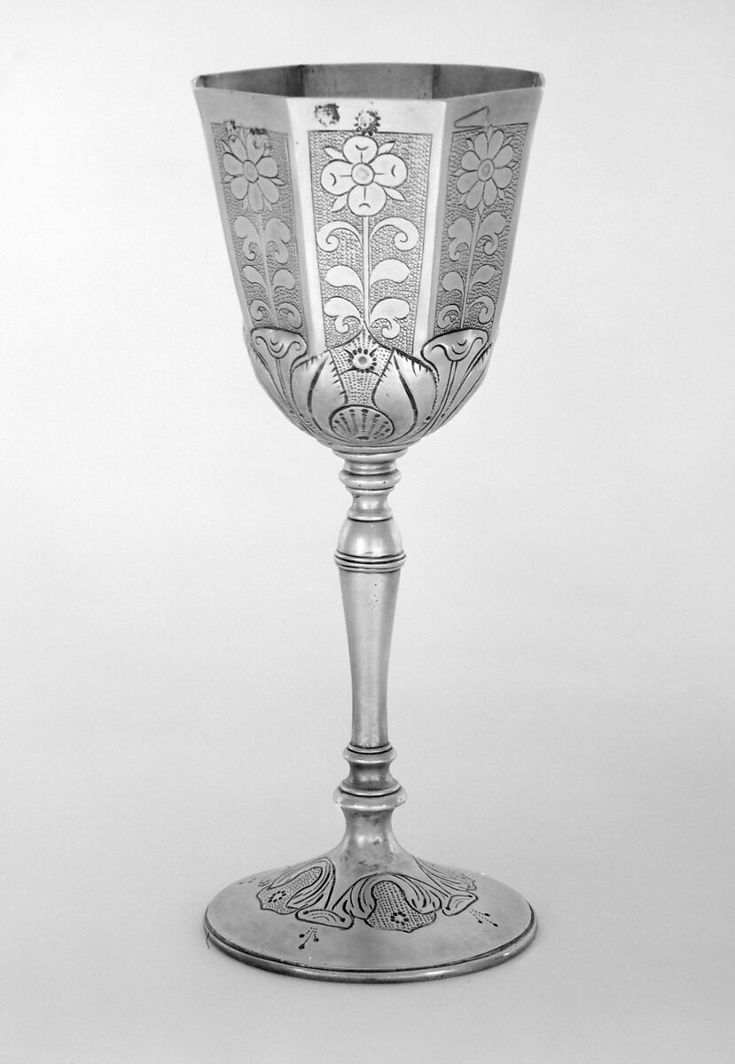 Wine cup, Jeffery Prescott, Silver gilt, British, London 