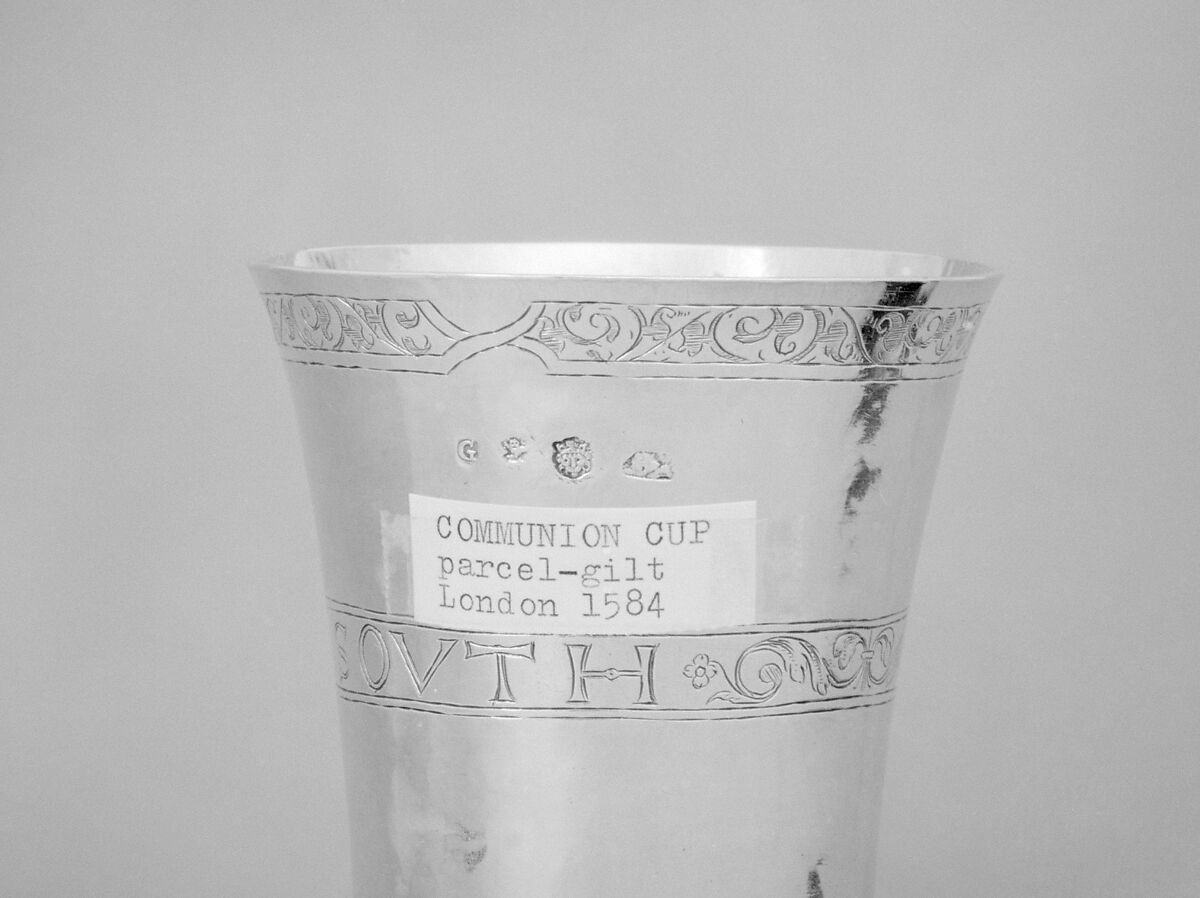 Communion cup, Silver, parcel gilt, British, London