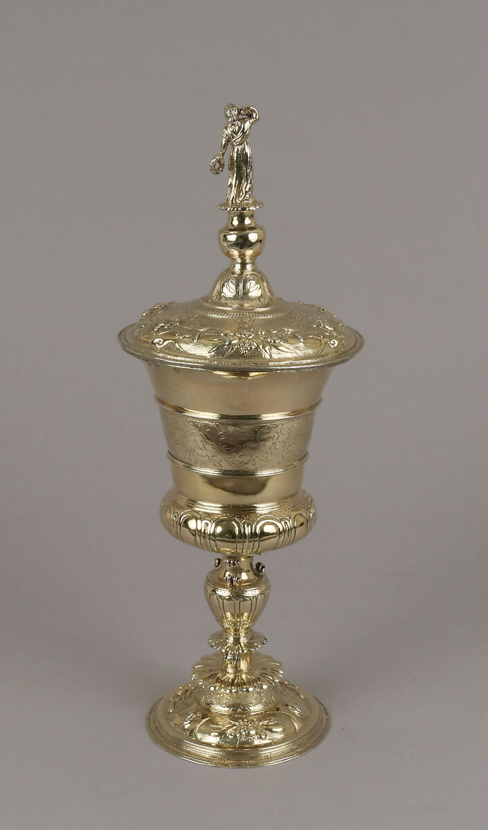 Cup with cover, Gilt silver, British, London