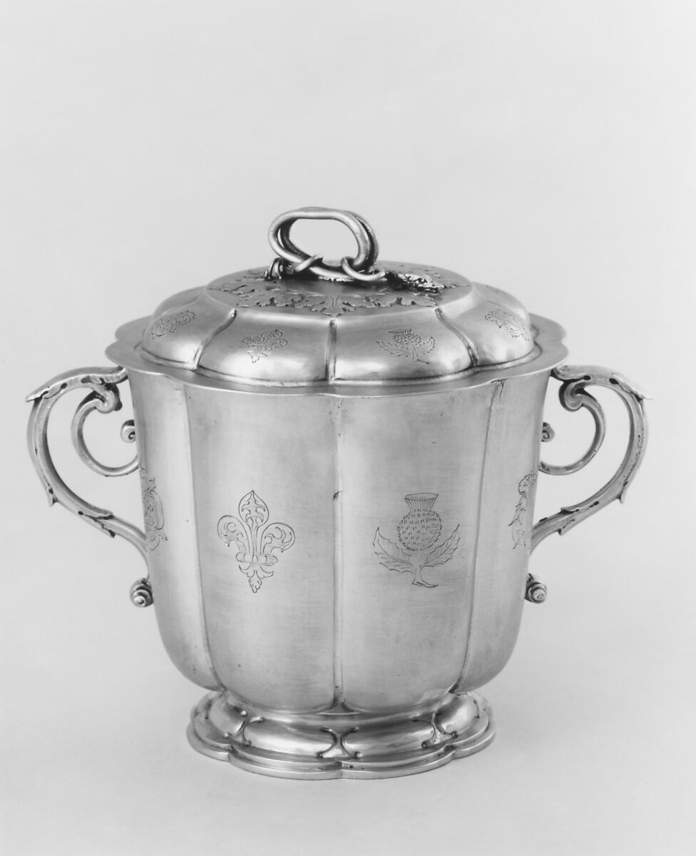 Cup with cover, Silver, British, London 