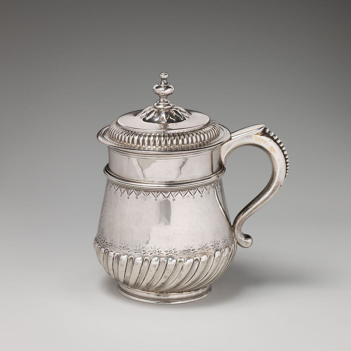 Mug with cover, D., London, Silver, British, London 