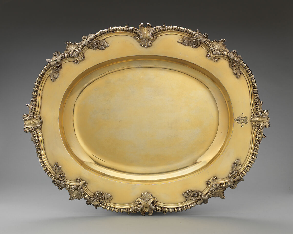 Basin, Abraham Portal (British, active ca. 1747–died 1809), Silver gilt, British, London 