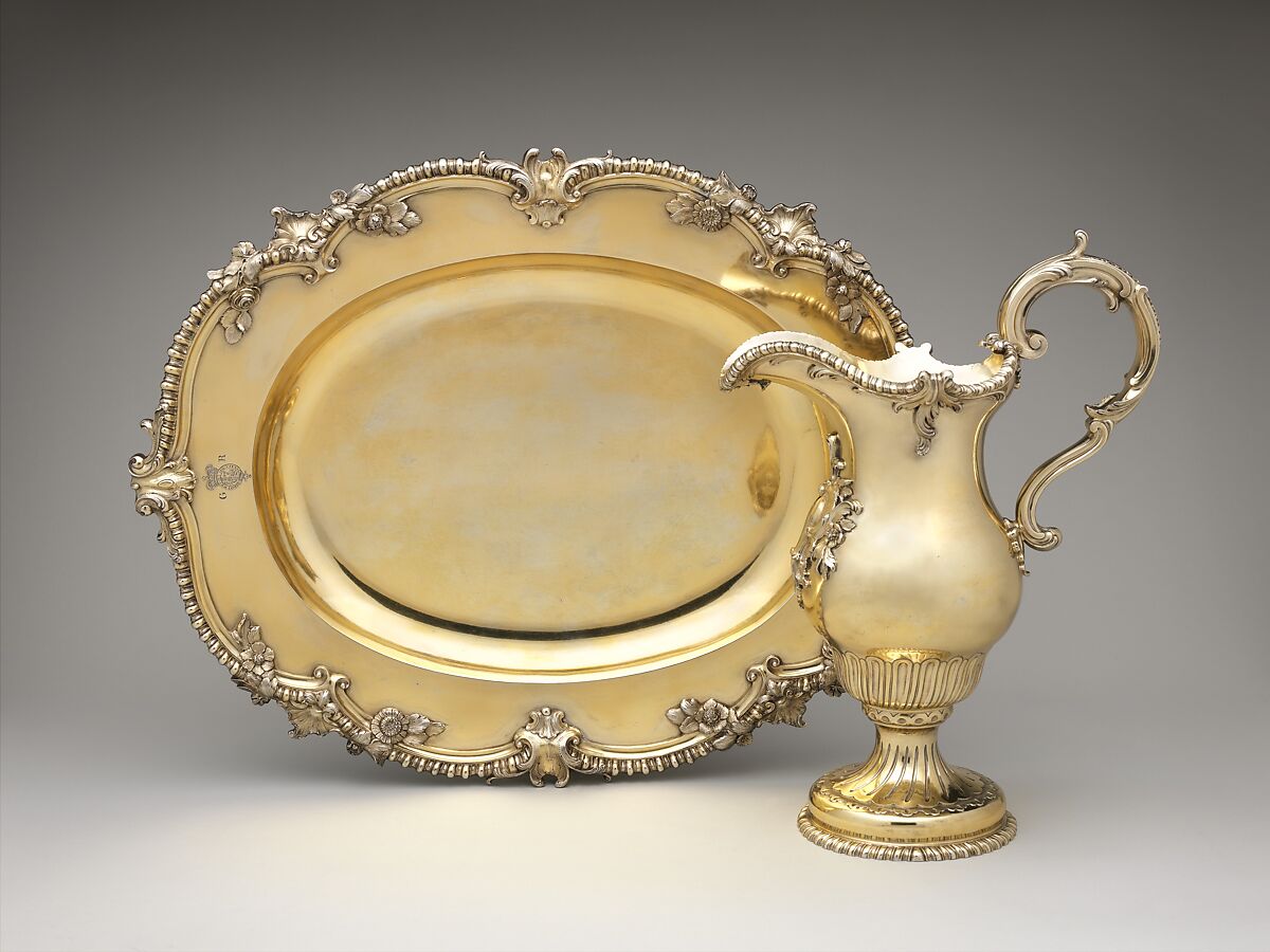 Basin, Abraham Portal (British, active ca. 1747–died 1809), Silver gilt, British, London