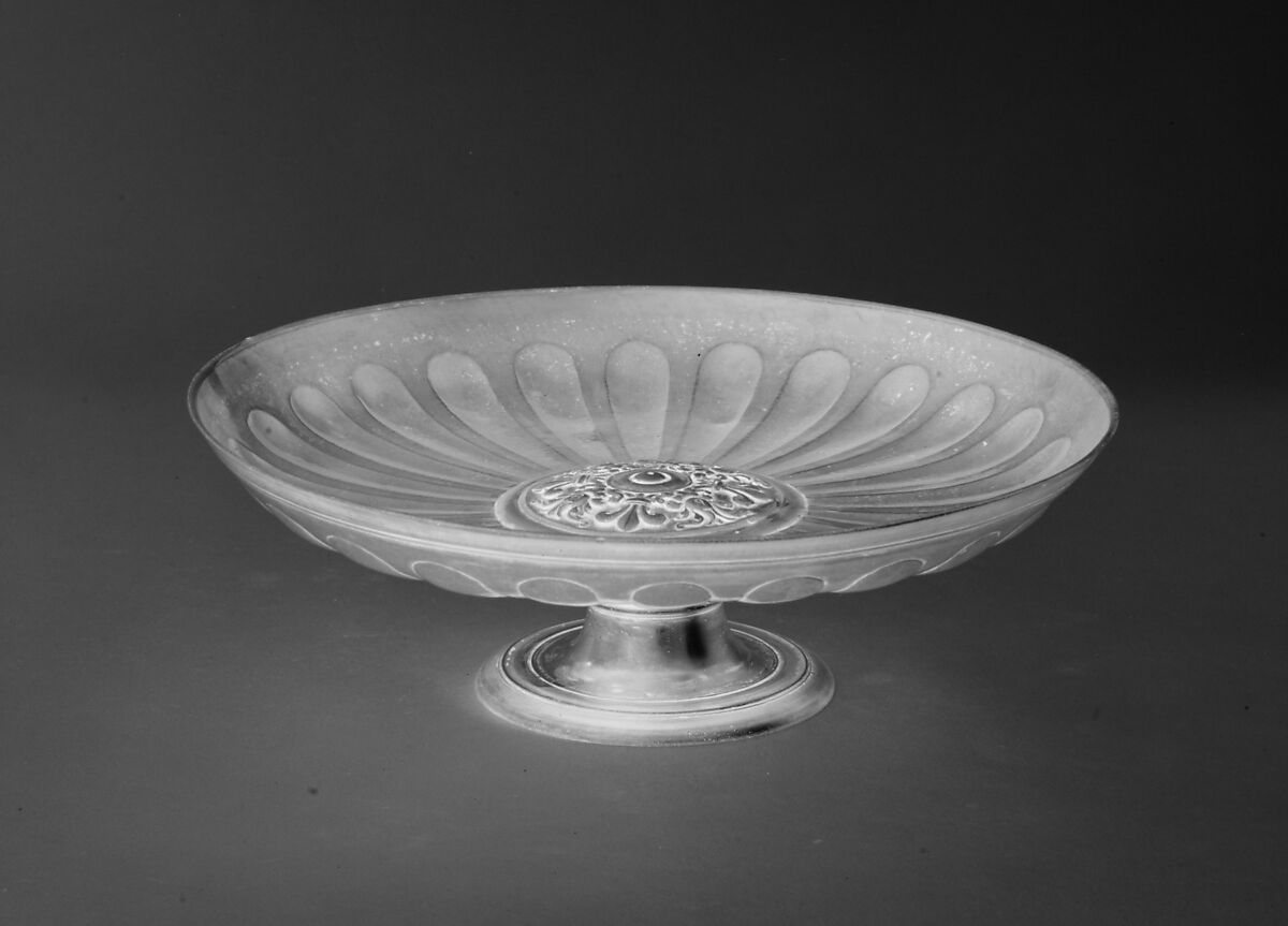 Salver on pedestal foot, Silver, parcel-gilt, Italian, probably Rome 