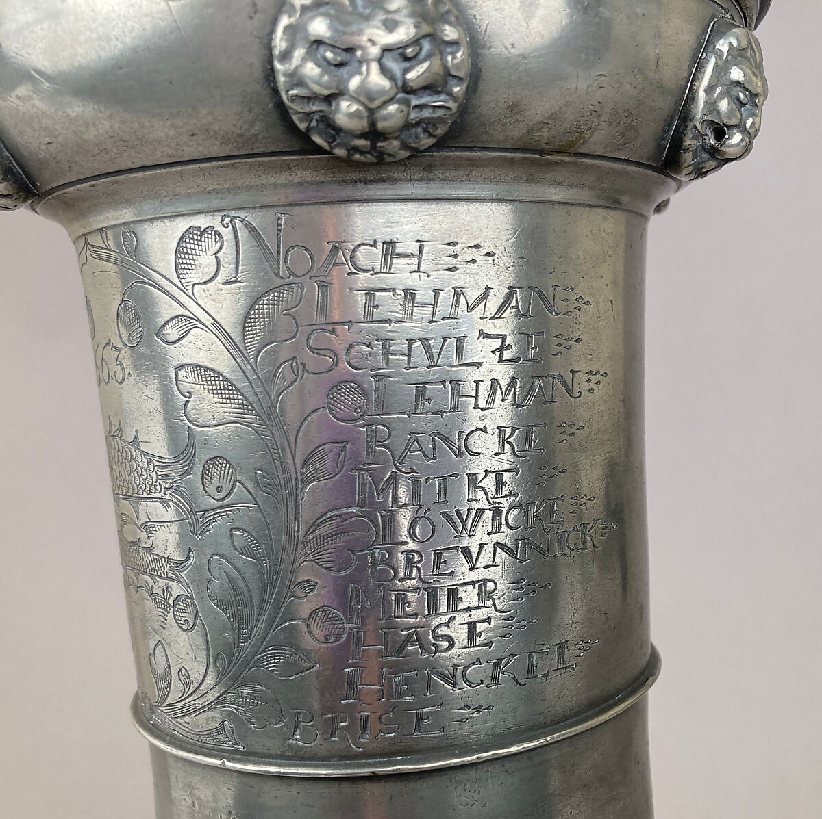 Guild cup, Pewter, bronze, German