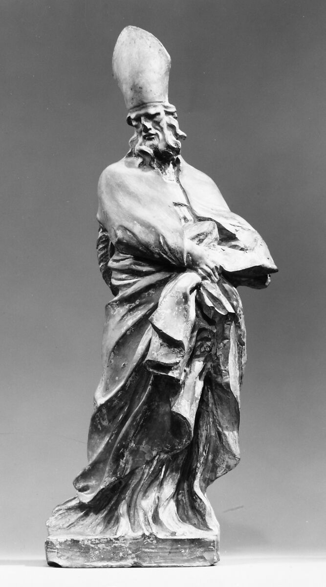Bishop Saint, Terracotta, Central Italian