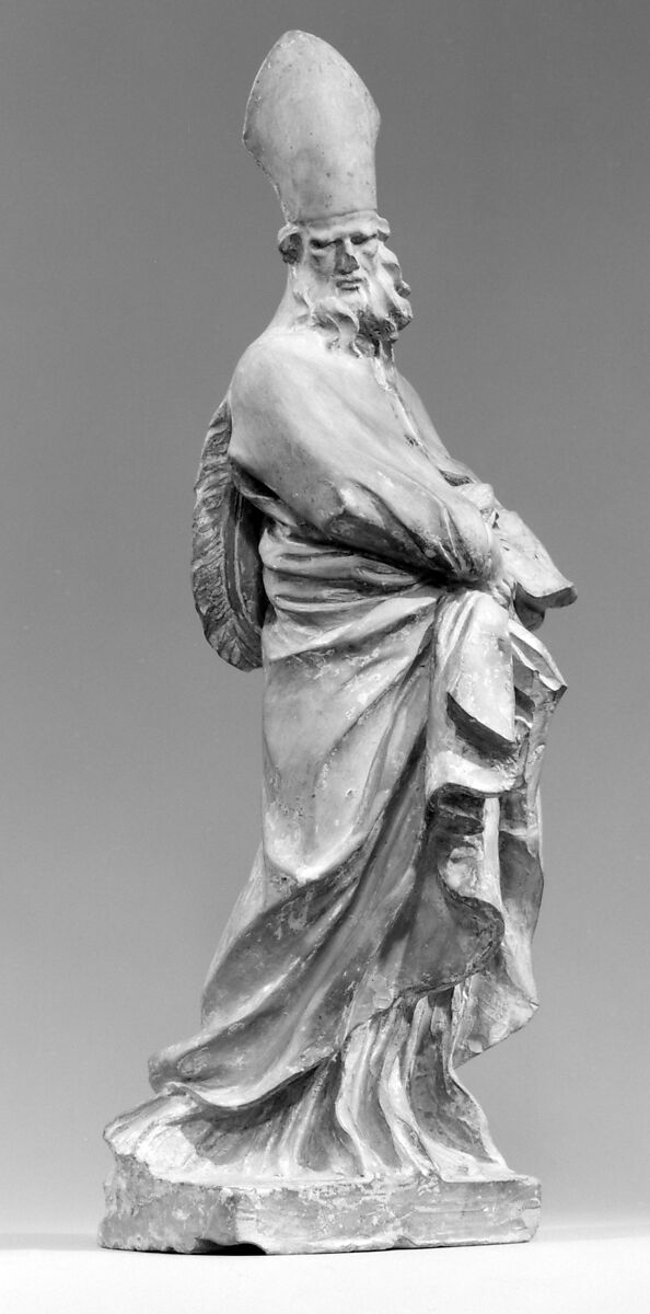 Bishop Saint, Terracotta, Central Italian