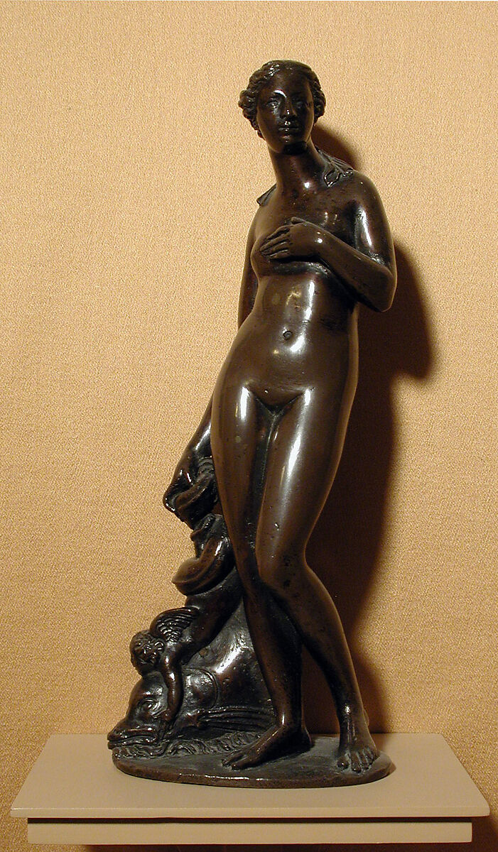 Venus Anadyomene, Barthélemy Prieur (French, Berzieux ca. 1536–1611 Paris), Bronze, French, Paris 