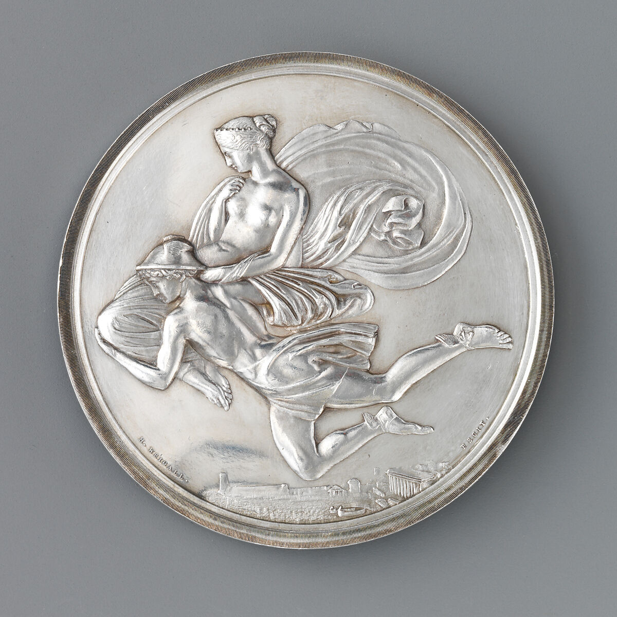 John Flaxman (1755–1826), Medalist: Henry Weigall (British, ca. 1800–1883), Silver, British