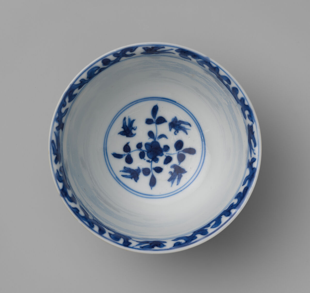 Cup and saucer, Hard-paste porcelain, Chinese, for European market
