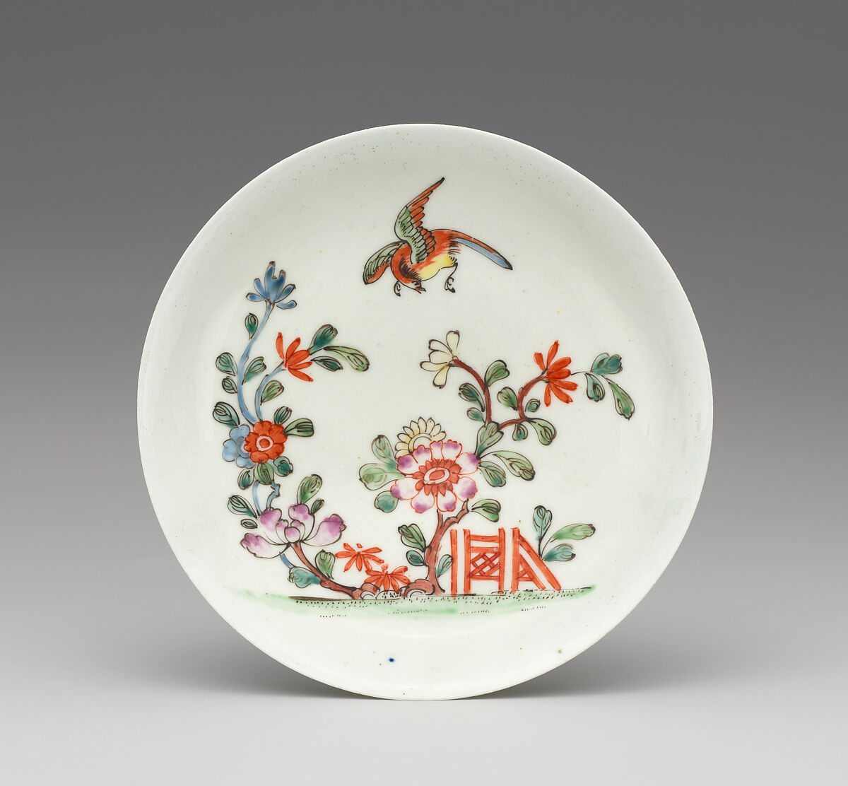 Cup and saucer, Worcester factory (British, 1751–2008), Soft-paste porcelain, British, Bristol-Worcester