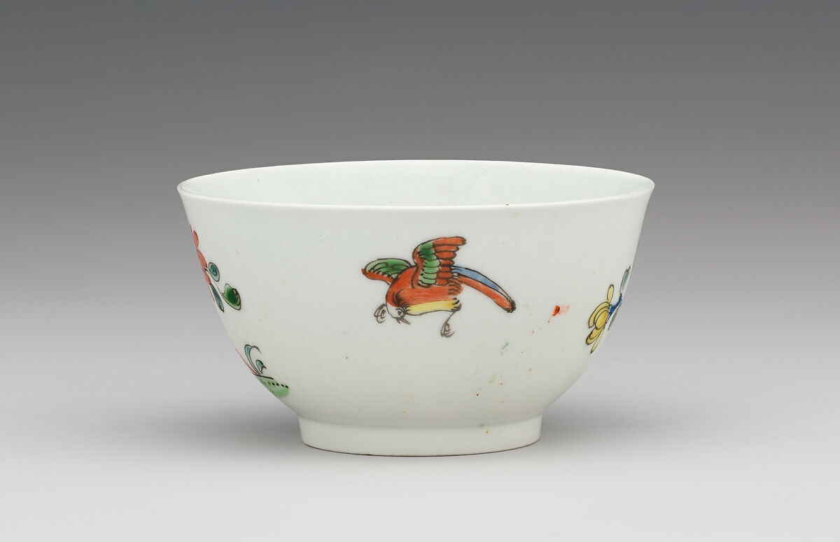 Cup and saucer, Worcester factory (British, 1751–2008), Soft-paste porcelain, British, Bristol-Worcester
