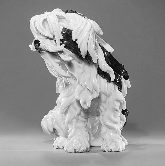 Bolognese Terrier, Popov Manufactory (1811–75), Hard-paste porcelain, Russian, Gorbunovo