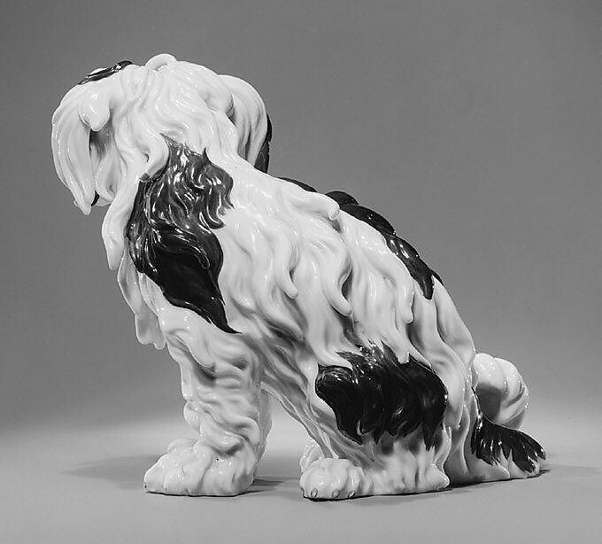 Bolognese Terrier, Popov Manufactory (1811–75), Hard-paste porcelain, Russian, Gorbunovo