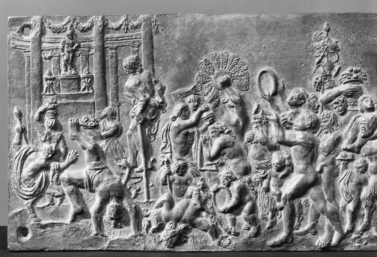 The Triumph of Silenus, After a composition by Cornelis Bos (Netherlandish, Hertogenbosch ca. 1510?–before 1556 Groningen), Lead, possibly Netherlandish