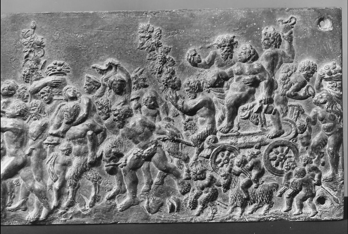 The Triumph of Silenus, After a composition by Cornelis Bos (Netherlandish, Hertogenbosch ca. 1510?–before 1556 Groningen), Lead, possibly Netherlandish