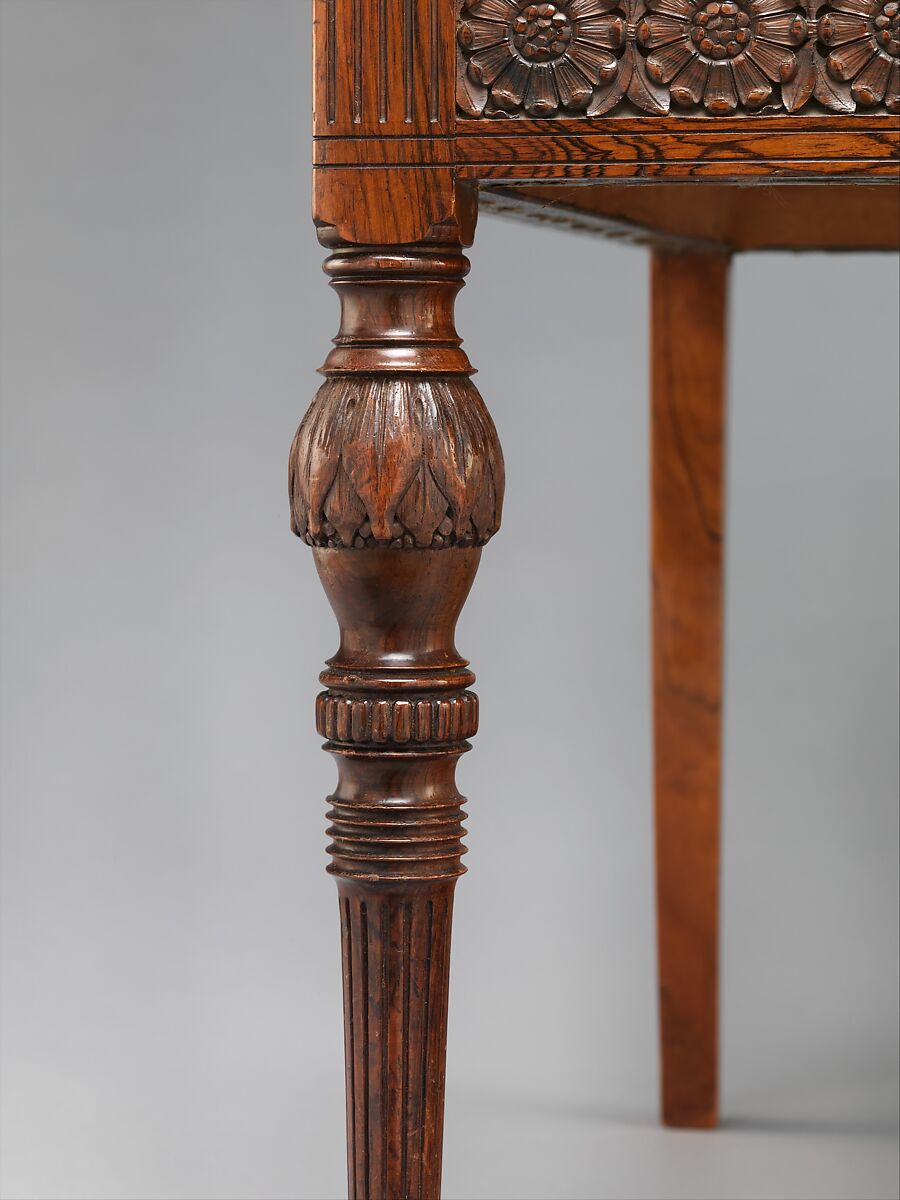 Side chair, Herter Brothers (German, active New York, 1864–1906), Rosewood, brass, mother-of-pearl, and reproduction upholstery, American