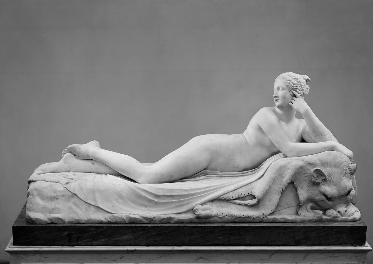 Reclining Naiad, Antonio Canova (Italian, Possagno 1757–1822 Venice)  , and his studio, Carrara marble, Italian, Rome 