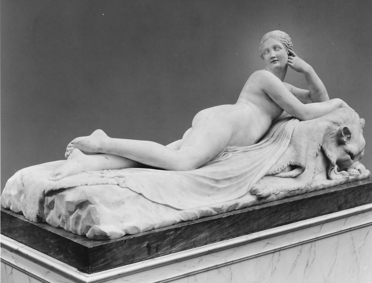 Reclining Naiad, Antonio Canova (Italian, Possagno 1757–1822 Venice)  , and his studio, Carrara marble, Italian, Rome