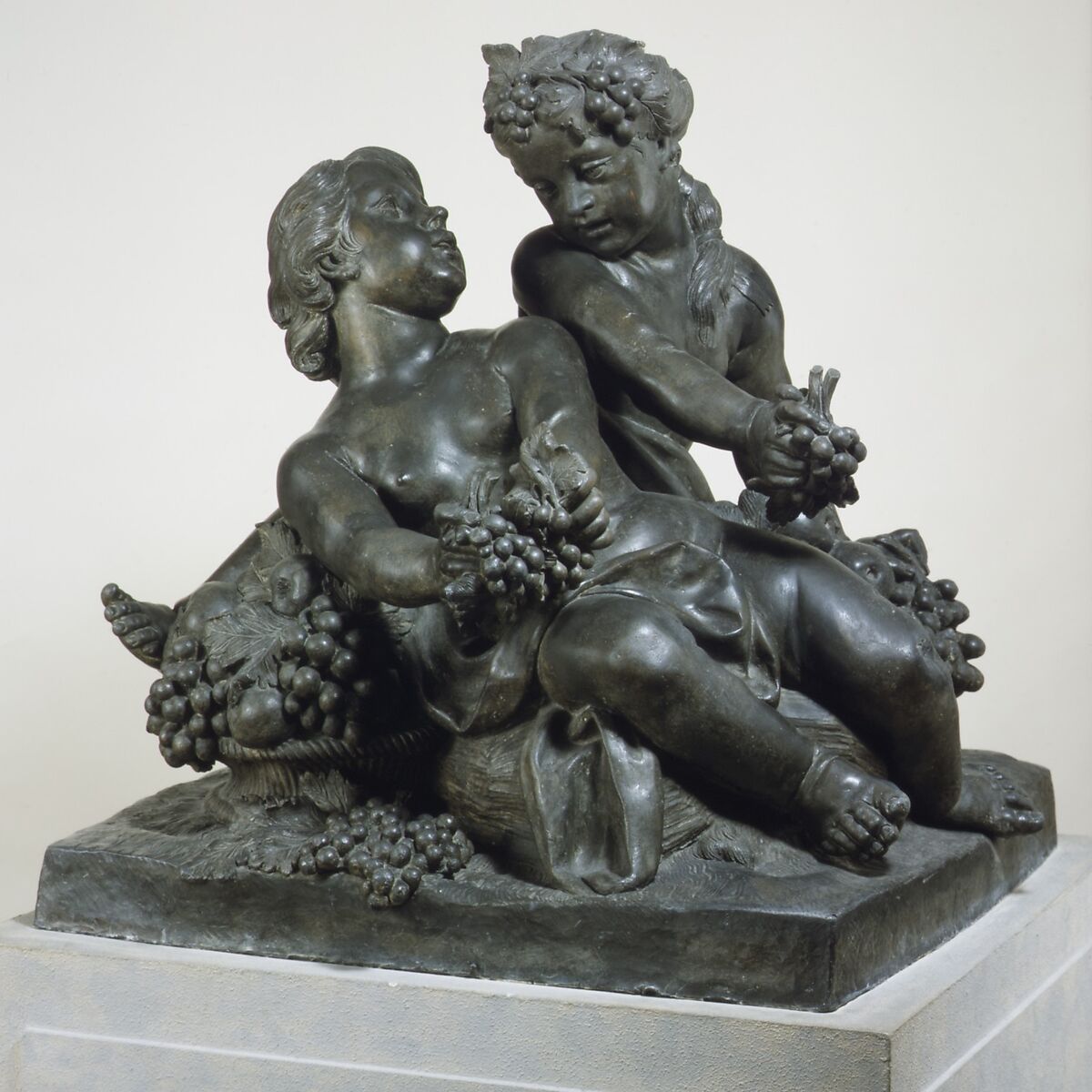 Children playing with fruit, Francesco Ladatte  Italian, Lead, Italian, Turin