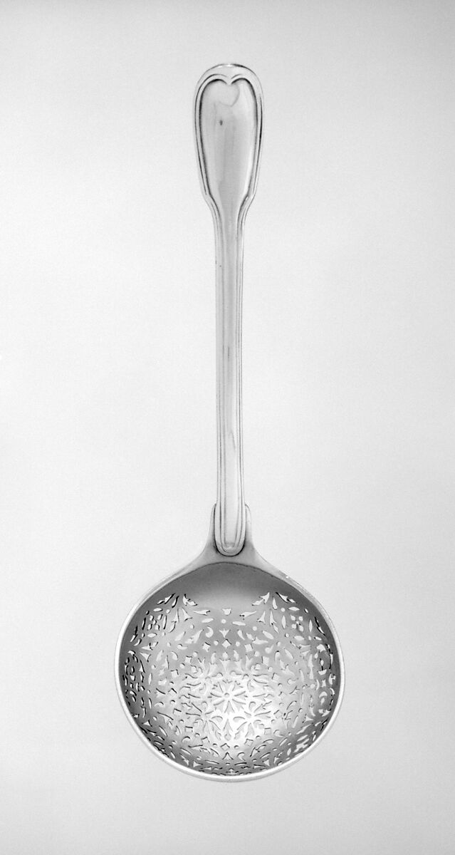 Sugar spoon, Jean-Pierre Chézelle (master 1745, died 1771), Silver, parcel gilt, French, Paris 