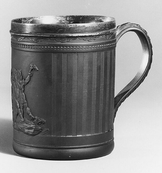 Mug, Wedgwood and Co., Black basalt ware, British, Staffordshire 