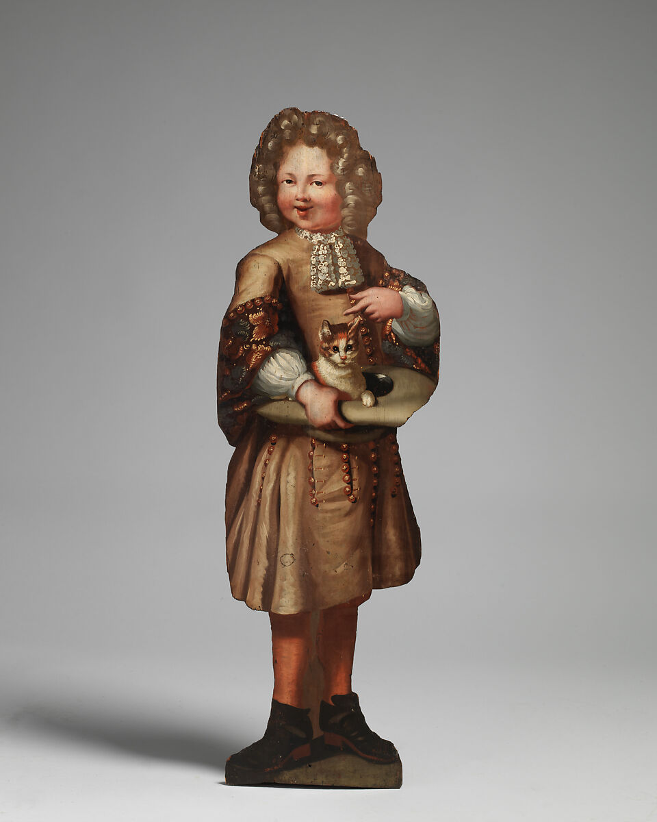 Boy dummy board, Painted on softwood, varnish, British or Dutch 