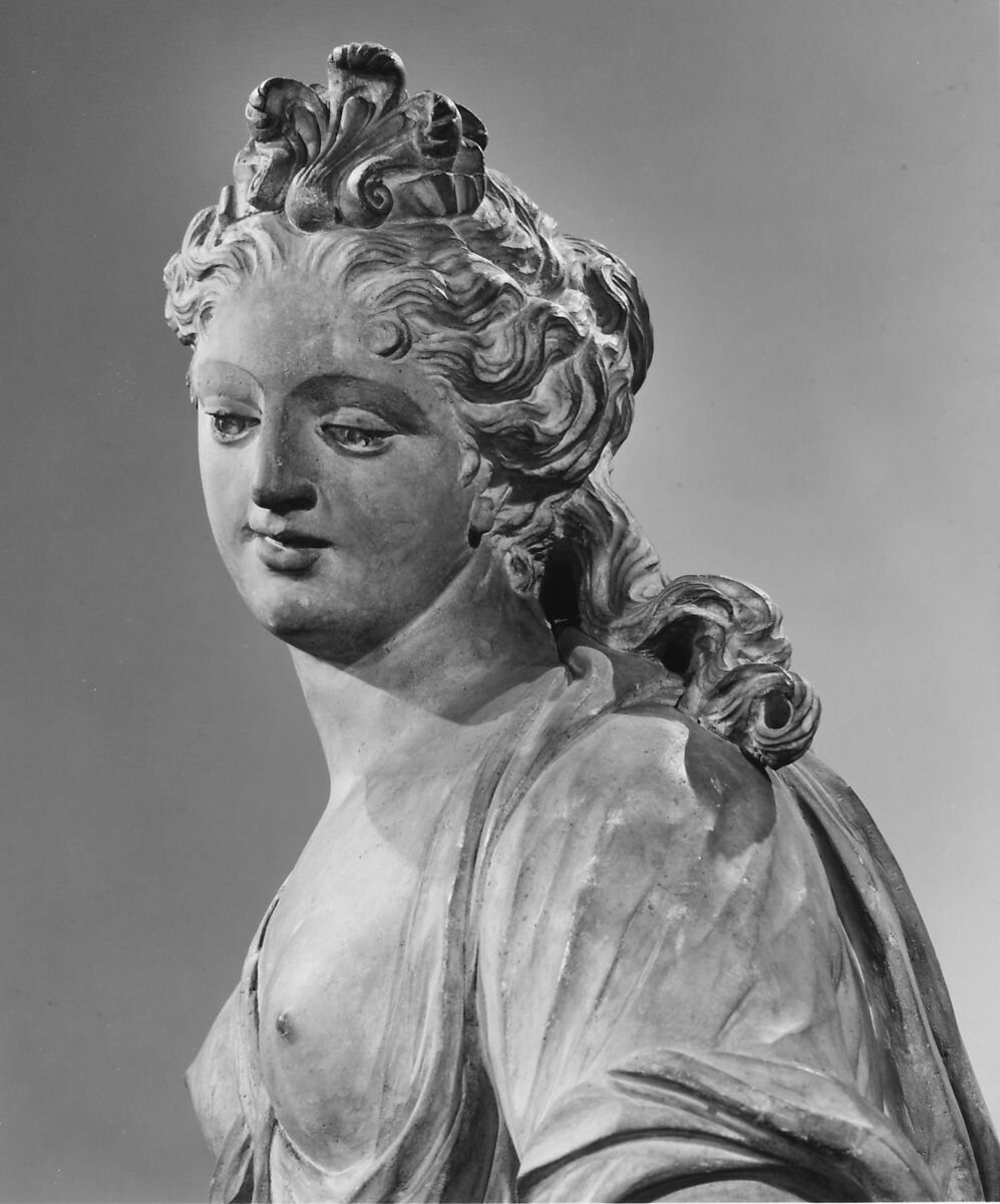 Leda and the Swan, Michel Anguier (French, Eu (Seine-Maritime) 1612–1686 Paris), Limestone (pierre de Tonnerre), French