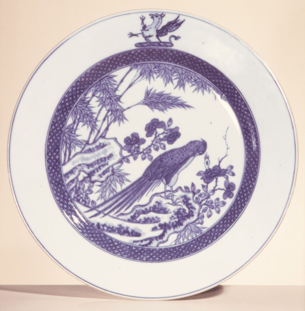 Plate (one of a pair), Hard-paste porcelain, Chinese, for British market 