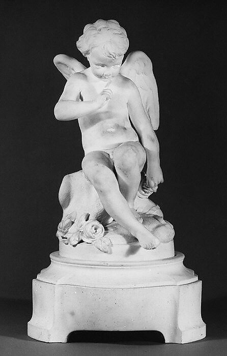 Cupid ("L'Amour Menaçant"), Sèvres Manufactory (French, 1740–present), Soft-paste biscuit porcelain, French, Sèvres 