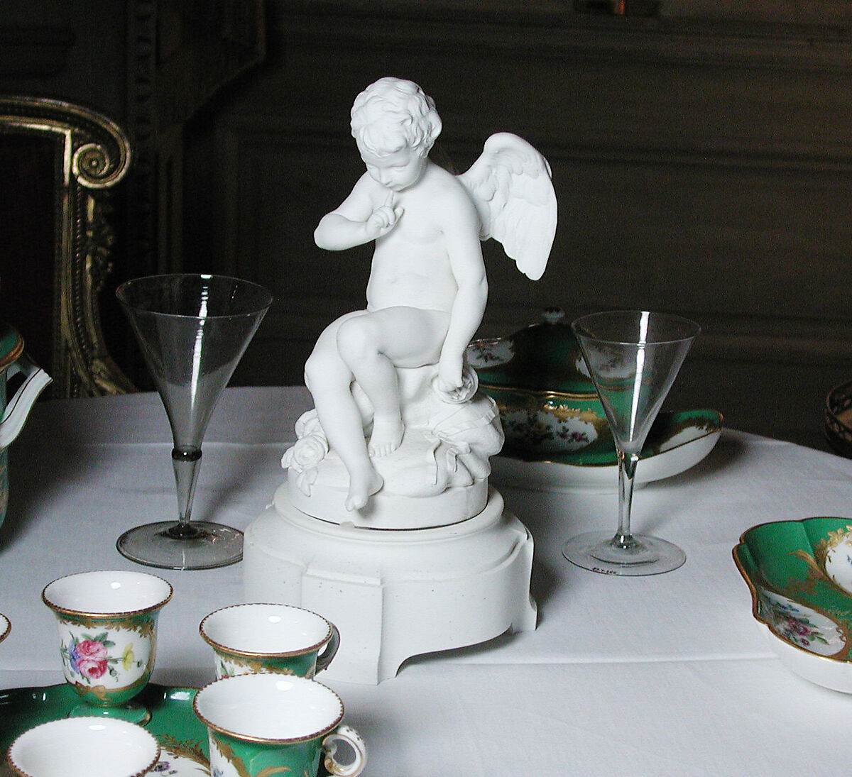 Cupid ("L'Amour Menaçant"), Sèvres Manufactory (French, 1740–present), Soft-paste biscuit porcelain, French, Sèvres